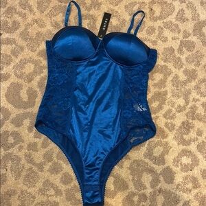 Entry Royal Blue Lace Bodysuit